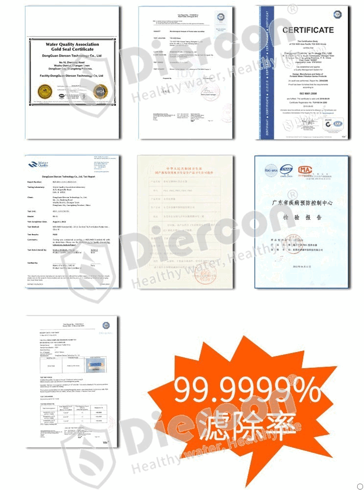 Diercon野外凈水微型生命吸管質量保證
